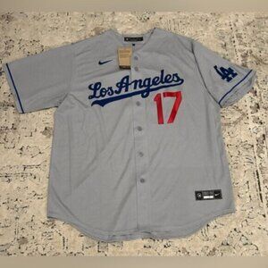 Nike Authentic Los Angeles Dodgers Gray Shohei Ohtani #17 Jersey
